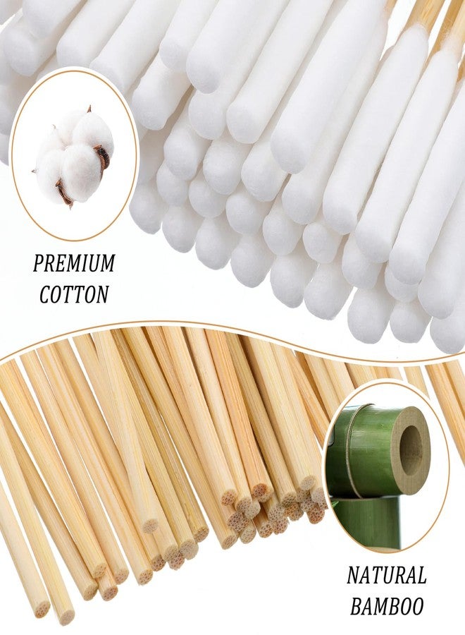 Hpmjz 100 Pcs Large Cotton Swabs 6 Inch Dog Ear Swabs with Bamboo Handle for Dogs Soft Cotton Gentle and Lint-Free Dog Ears Clean Tips for Ear Cleaning Pet Care - Image 4